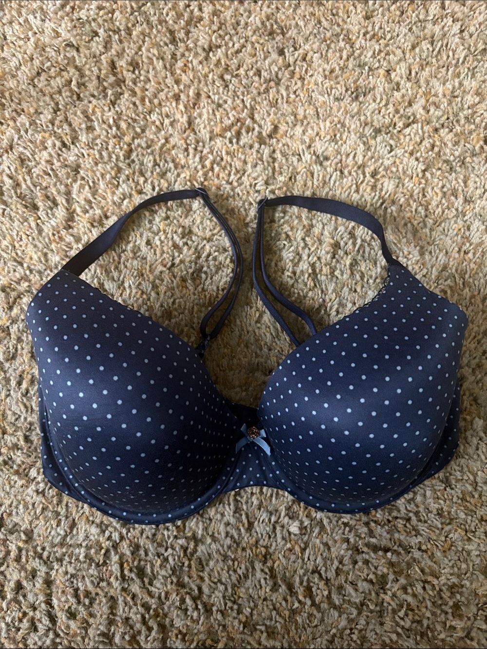 Victoria's Secret Navy Polka Dot Bra